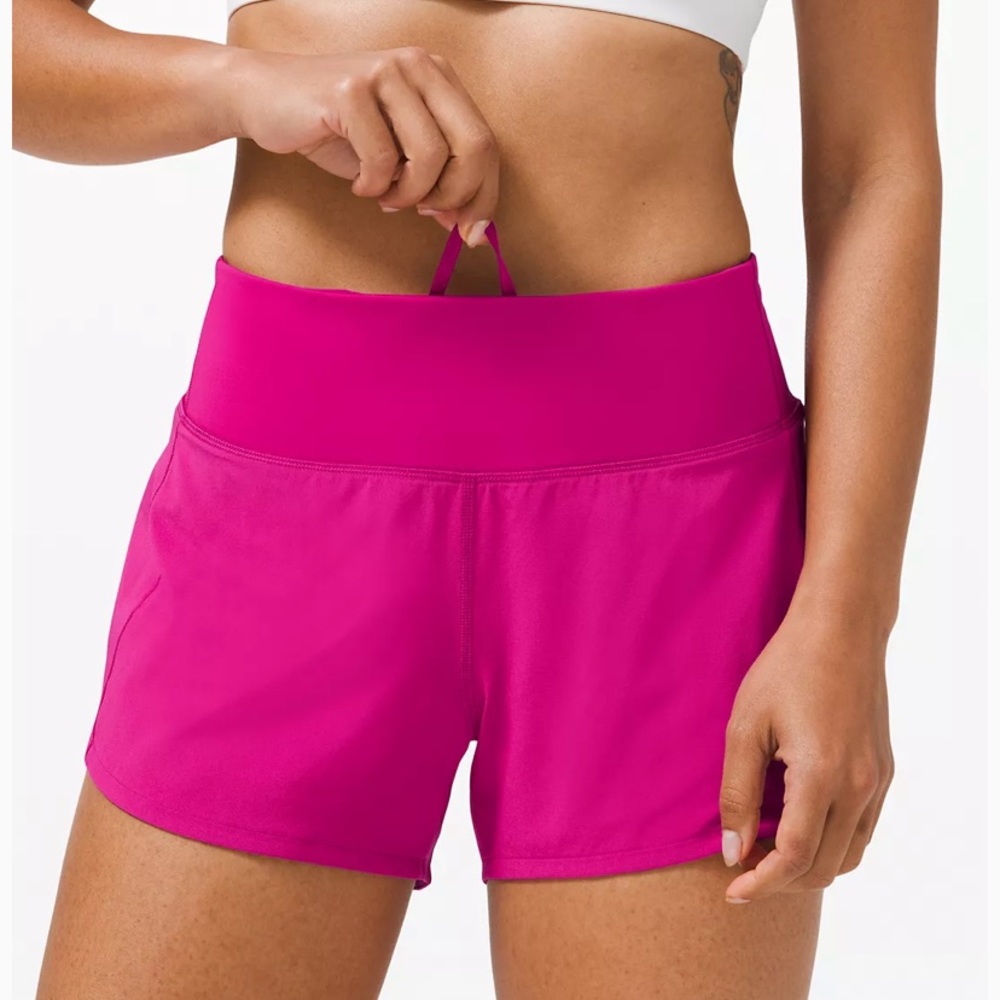 Lululemon Speed Up Short 4” Tall* Ripened Rasberry - Picture 2 of 3